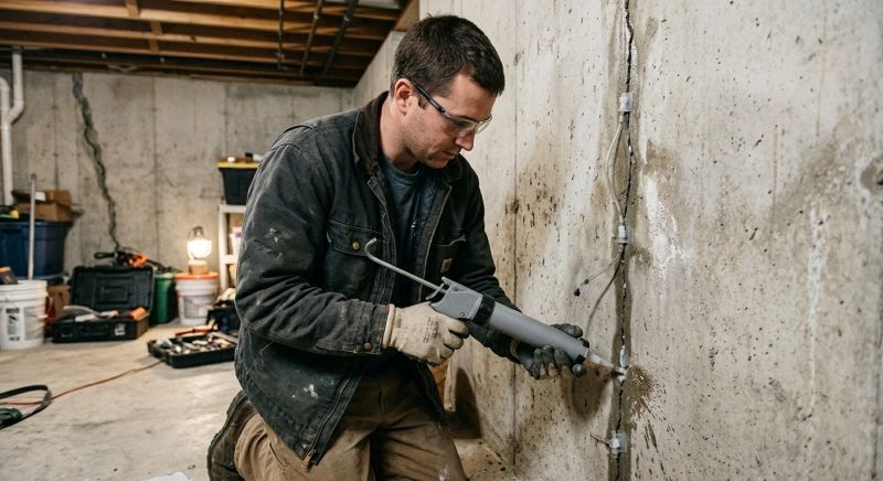 Basement Crack Repair in Garner, NC
