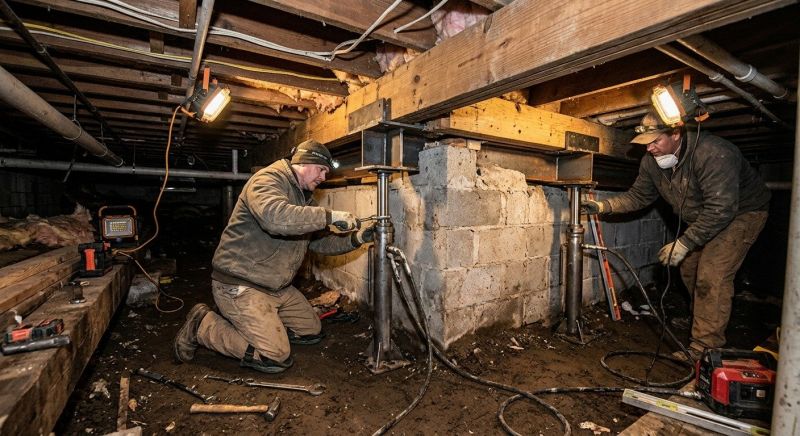 Basement Foundation Repair in Youngsville, NC