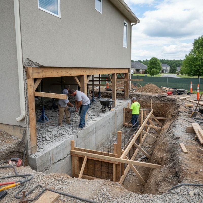 Building Foundation Repair in Apex, NC