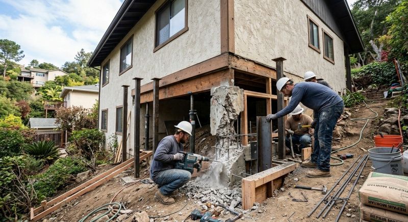 Concrete Foundation Repair in Apex, NC
