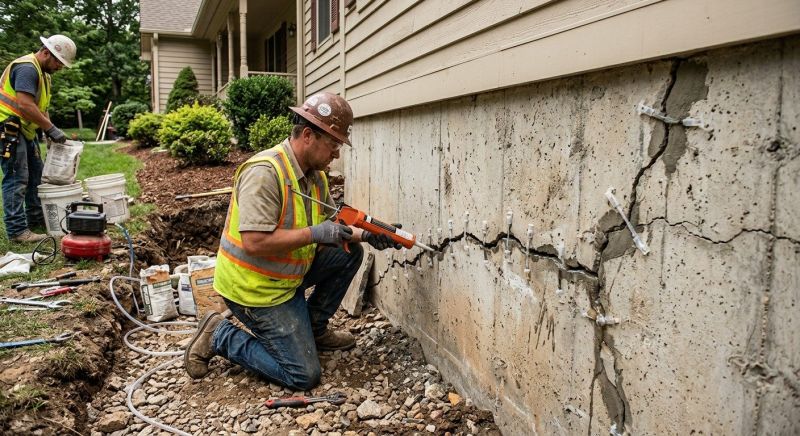 Cracked Foundation Repair in Morrisville, NC