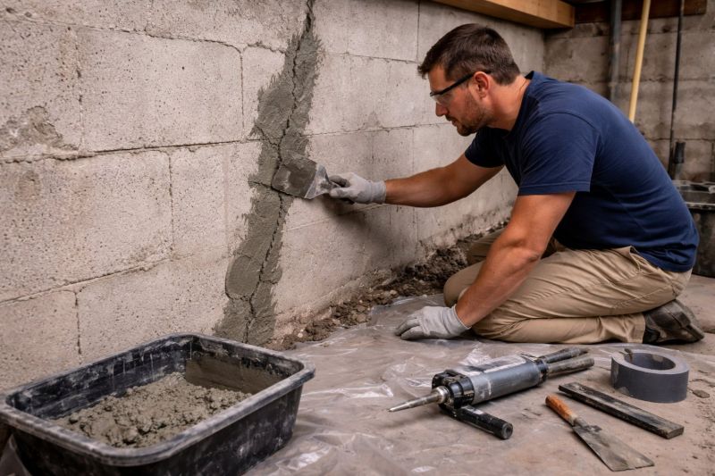 Foundation Crack Repair in Lillington, NC