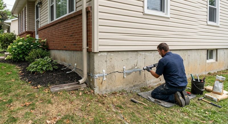 Foundation Crack Sealing in Garner, NC