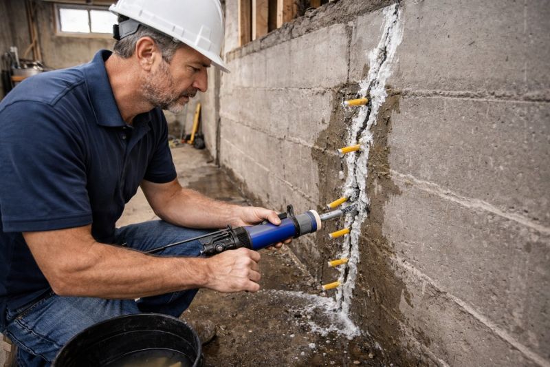Foundation Crack Sealing in Garner, NC