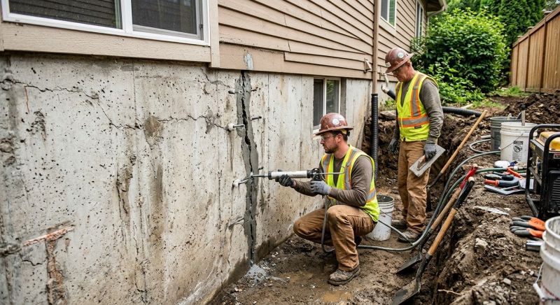 Foundation Crack Sealing in Garner, NC