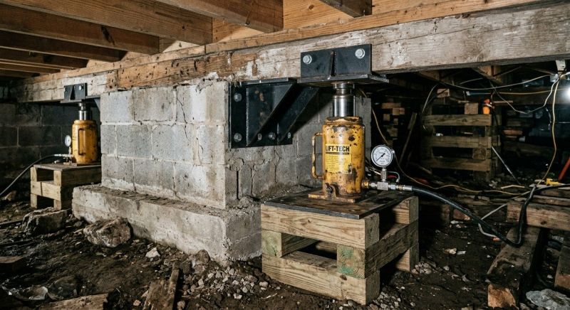 Foundation Jacking in Apex, NC