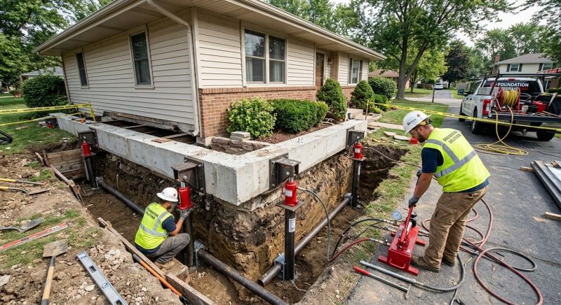 Foundation Jacking in Morrisville, NC