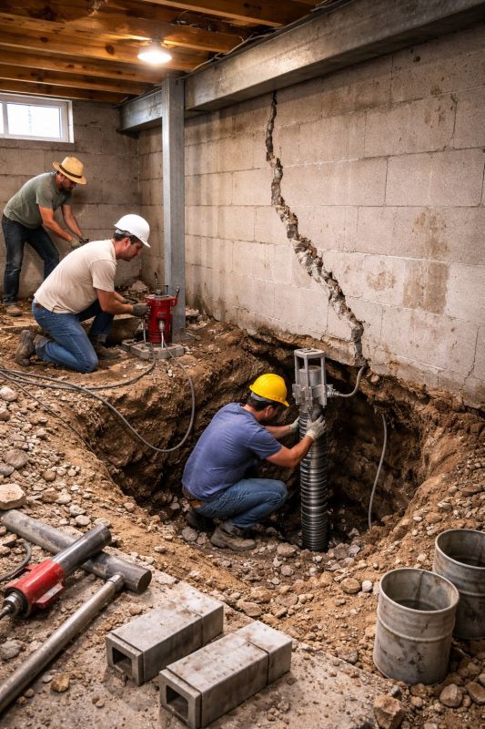 Foundation Structural Repair in Johnston County, NC