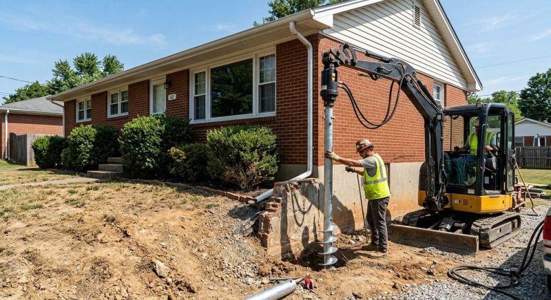 Helical Pile Installation in Garner, NC
