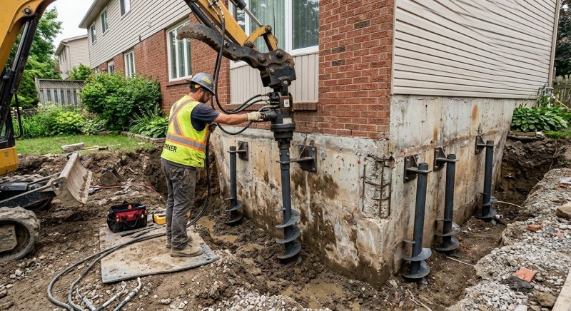 Helical Pile Installation in Garner, NC