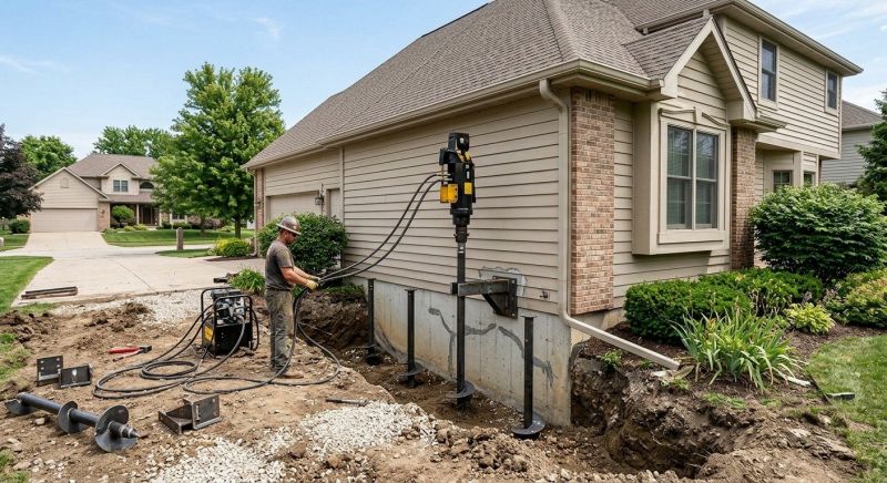 Helical Pile Installation in Garner, NC