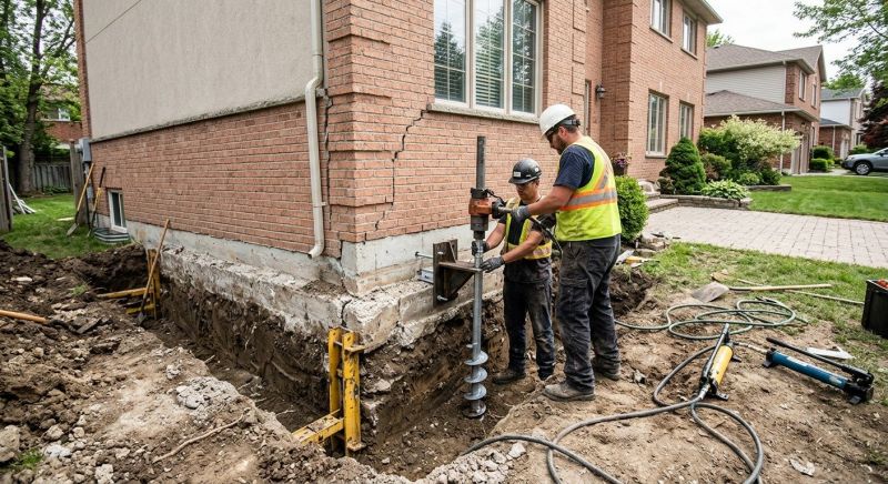 Sinking Foundation Repair in Angier, NC