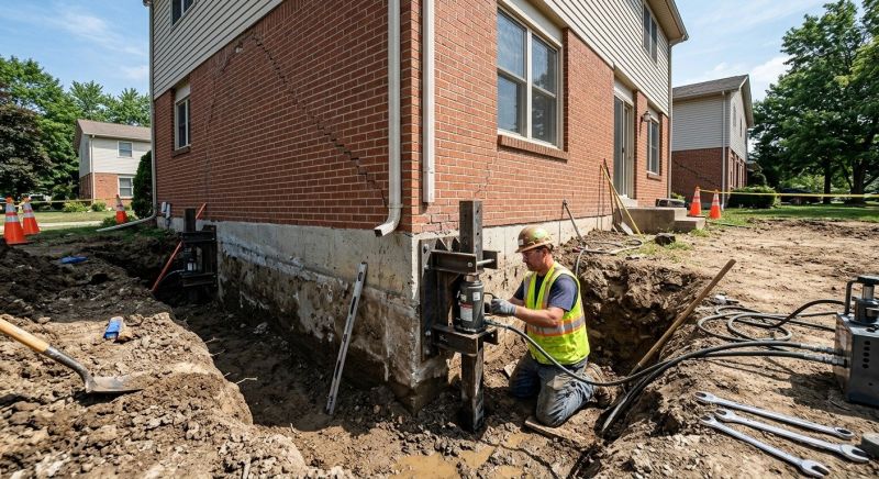 Sinking Foundation Repair in Garner, NC