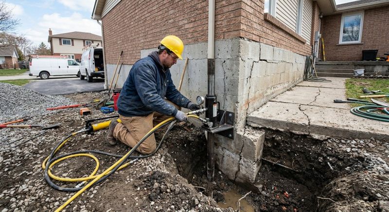 Sinking Foundation Repair in Selma, NC
