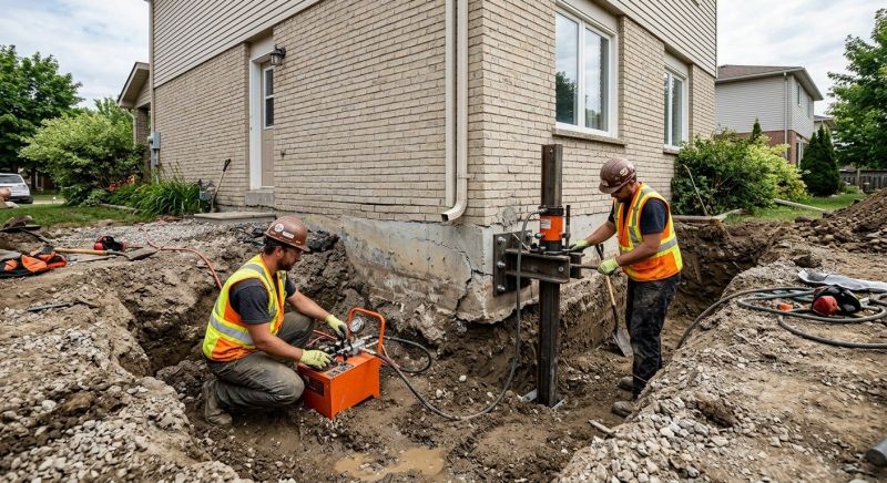 Sinking Foundation Repair in Wake County, NC